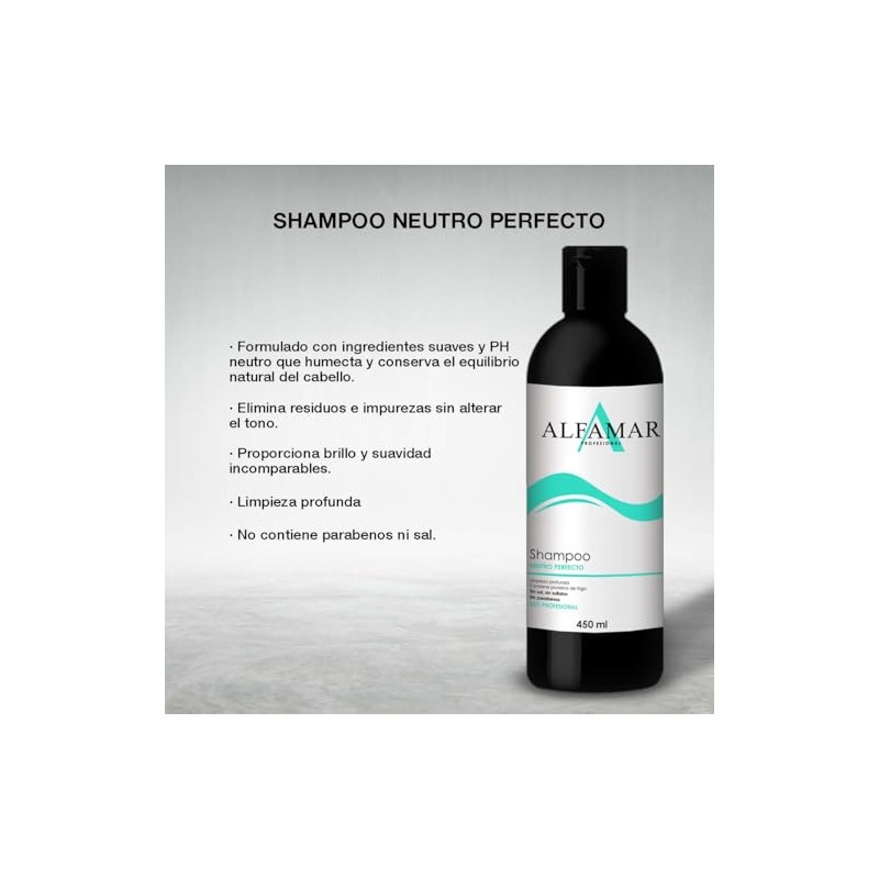 Shampoo Neutro Alfamar Profesional - Limpieza Profunda y Equilibrio sin