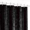 Fredsure Distressed Velvet Shower Curtain Set, 13 Pieces Black Including