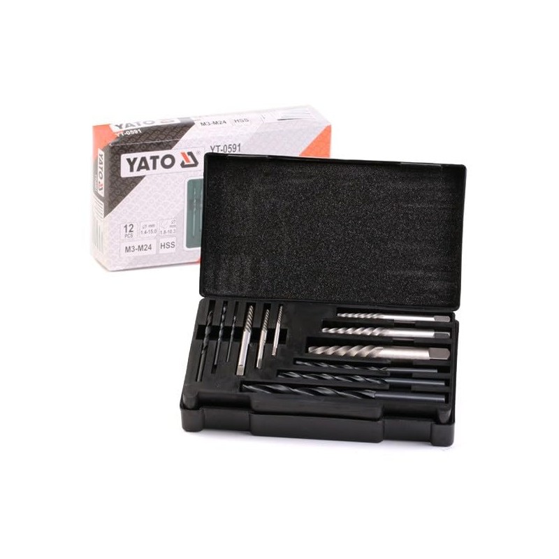 Yato yt-0591 Screw Extractor Set 12pcs