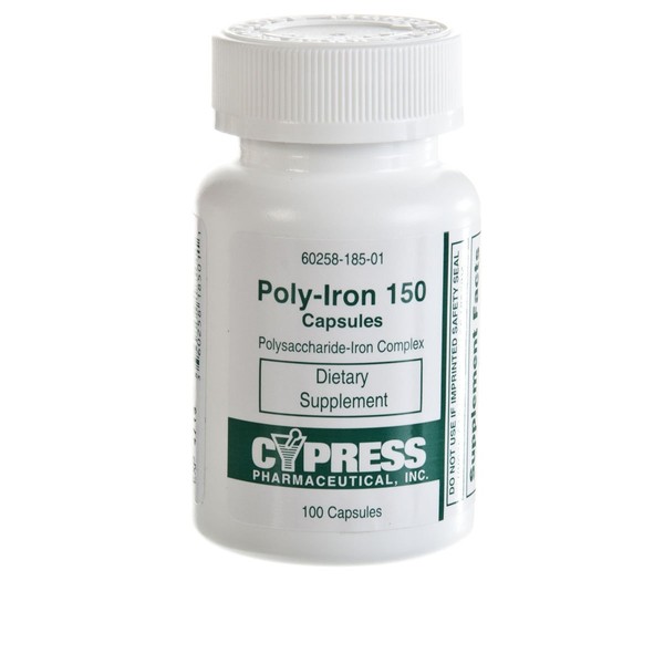 Polyiron Capsules, Poly-Iron 150MG CPL 100/BX - 1 BX, 1 BX