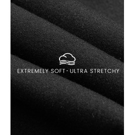 NexiEpoch High Waisted Leggings for Women - Black Tummy Control Compression Soft Yoga Pants for Workout Reg & Plus Size