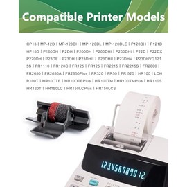5 Packs IR40T Calculator Ink Roller Printer Ribbon IR-40T CP13 MP-12D PR-42 | IR-40T Black & Red, Compatible with Casio HR-100TM HR-150TM HR-170RC, Co