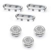 LERANXIN Pack of 6 Sink Overflow Covers, Overflow Sink, ABS
