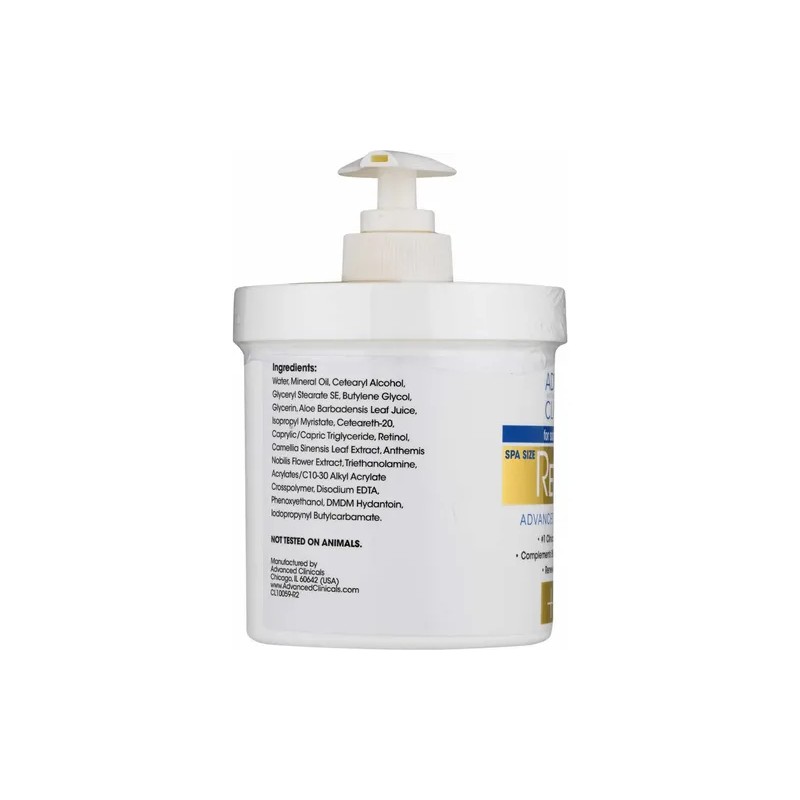 Advanced Clinicals Crema Retinol Antiedad Rostro 454g