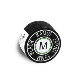 Kamui Black Laminated Pool Billiard Cue Tip - 1 Pc (Medium, 125 Mm)