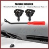 HEROFFIX 3pcs Front Windshield Wiper Washer Nozzle Spray Jet Kit