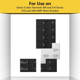 SHENYUN US Generator Interlock Kit Compatible with General Electric GE 150 or 200 Amp Panels,1 1/4 Inch Spacing Between Main and Branch Breaker,for Home Safety Interlock Kit