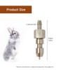 Bonchoice 10pcs Stainless Steel Rabbit Water Nipples Metal Dispenser Hamster