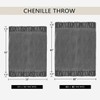 LONG CREATE Chenille Throw Blanket for Couch 60"X 80" Twin,