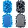 2 Pieces Microfiber Shag Board Eraser Washable Microfiber Shag Dry
