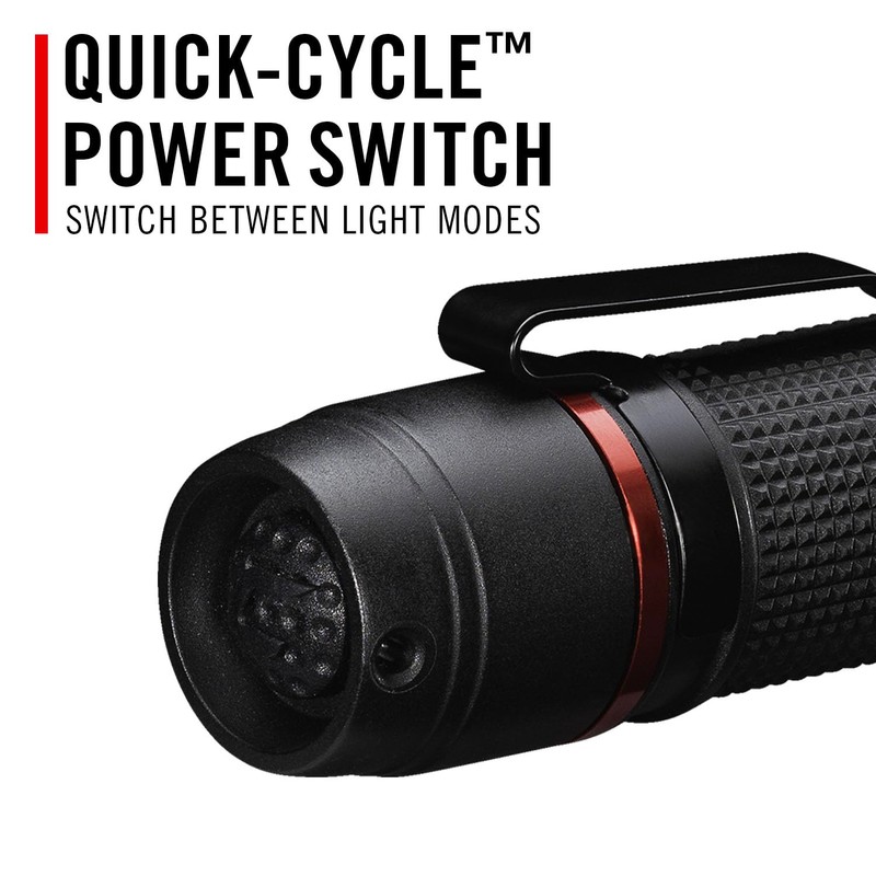 Coast PX9R Rechargeable LED Flashlight with Dual Optic Lighting, Pocket