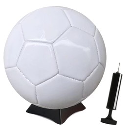 ZERONOWA Soccer Ball Sign Ball with Base Plain Message Writing Anniversary (No. 3)