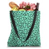 Marine-Green Leopard Prints Cheetah Pattern Women Girls Cute Tote Bag