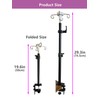 UISKOOPW Table IV Pole, Portable IV Poles for Travel, Foldable