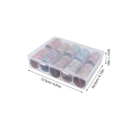 BIUDECO 10sheets Floral Nail Art Decals Easy DIY Nail Stickers for Women Assorted Designs for Parties and Holidays