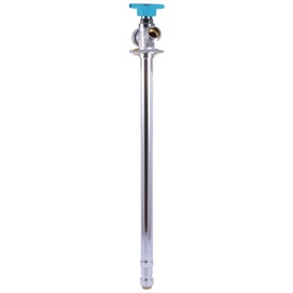 SharkBite 24637LF 1/2" x 3/4" x 15" Frost-Free Anti-Siphon Sillcock Valve, 15", Chrome/Blue