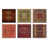 Jane Austen Books Coaster Set - Sandstone Tile with Cork