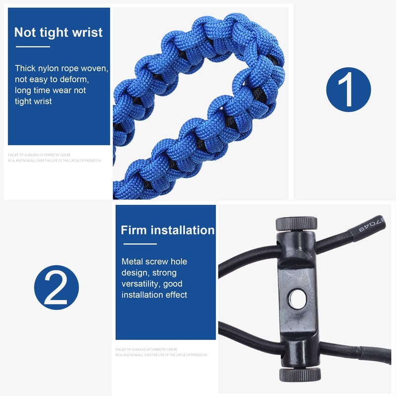 01 02 015 Wrist Strap for Archery, Adjustable Braided Protective