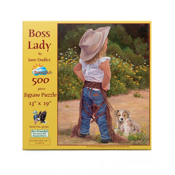 SUNSOUT INC - Boss Lady - 500 pc Jigsaw Puzzle by Artist: June Dudley - Finished Size 13" x 19" - MPN# 37791
