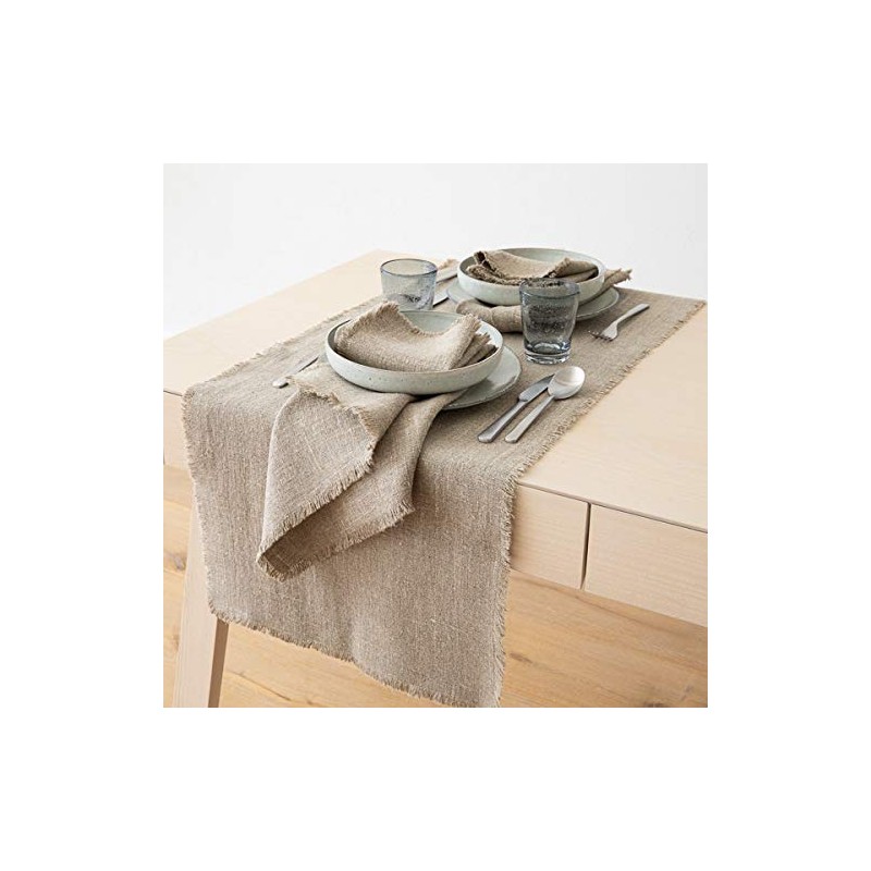 LinenMe Natural soft runner, linen, 45 x 250 cm