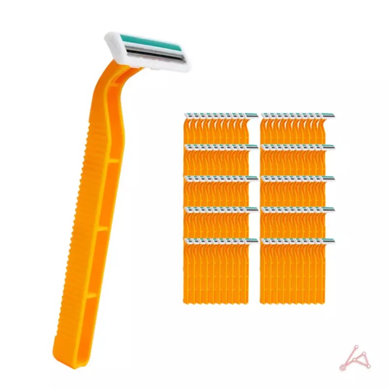 X2EA 2중날 일회용면도기(100개입) X2EA Double Edge Disposable Razor (100 Pieces)