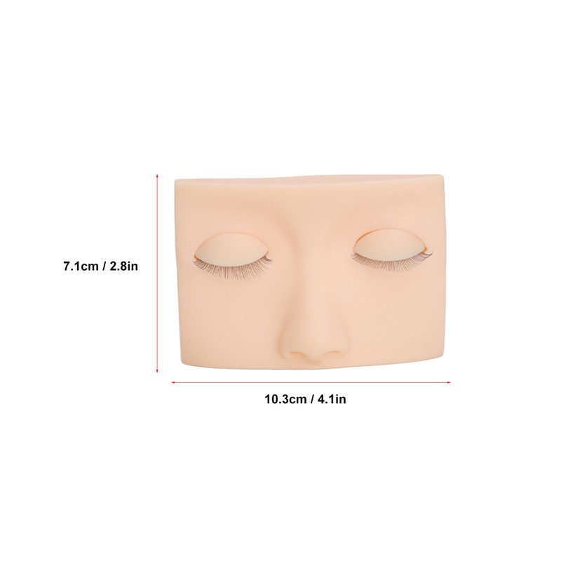 Eyelash Mannequin Head Practice Realistic Half Face Makeup Head Training