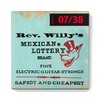 Billy Gibbons - Cuerdas de guitarra personalizadas Rev Willy's 07-38,