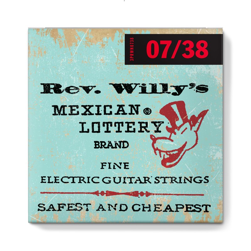 Billy Gibbons - Cuerdas de guitarra personalizadas Rev Willy's 07-38,