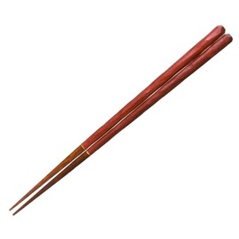 Pair of chopsticks made in Japan, Wind tree, Vermilion, 8.3 inches (21 cm)