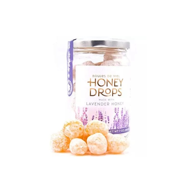 Gourmanity Honey Drops Made With Lavender Honey, 7 oz Jar,