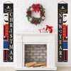 Merry Christmas Banners, Nutcracker Christmas Banner for Door Porch Christmas