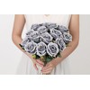 SITUMEIZI 15PCS Artificial Roses Silk Flowers Fake Roses Realistic Bouquet