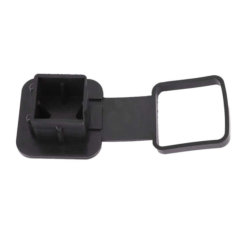 Fydun Cubierta del Tubo del Enganche Remolque, Negro, Caucho, Utilitario