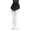 RuiBalletto Girls Women Mesh Dance Skirt with Side Split, Stretchy
