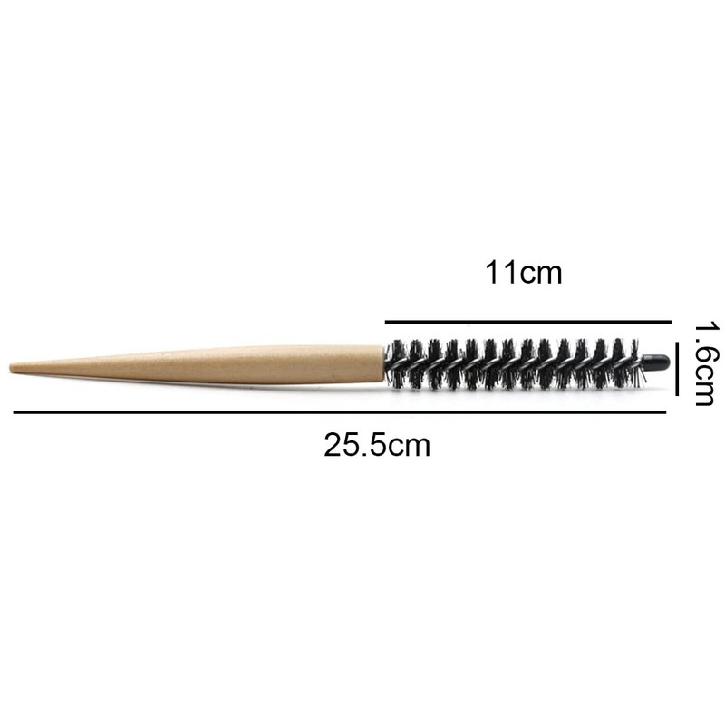 Zeayebsr Pack of 2 Mini Round Hair Brush Small Round