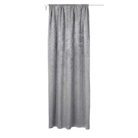 Woltu #341 Opaque Blackout Curtain Thermal Curtain with Ruffle Tape, Heavy Blackout Curtain, Damask Crush Effect, 135x225 cm