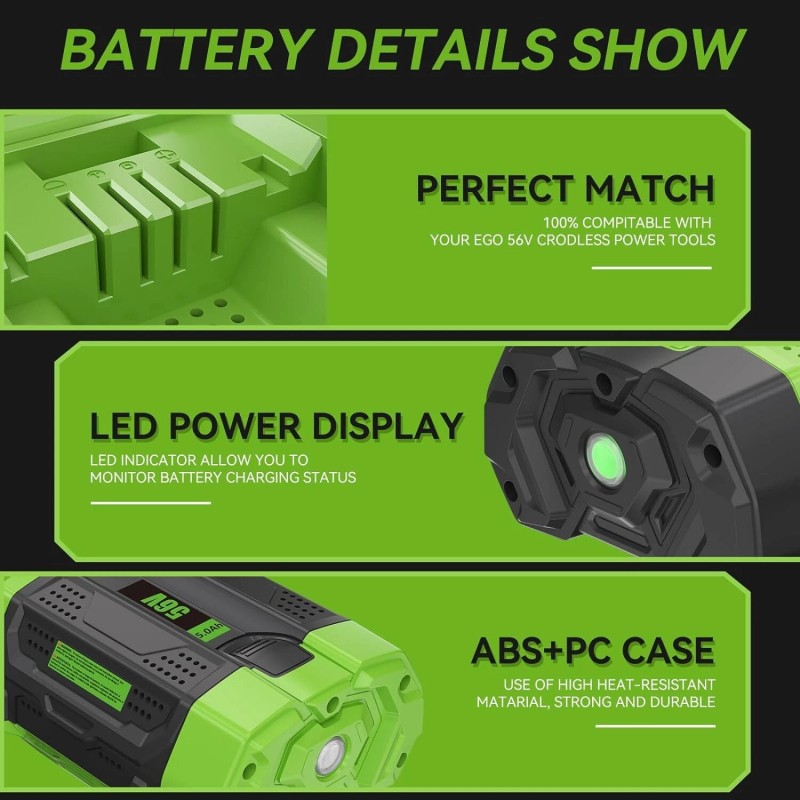 For EGO 56V 3.0Ah Lithium Battery For EGO 56V Tool