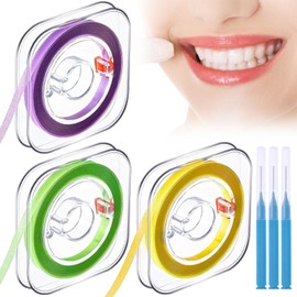 3 Volumes Tooth Sandpaper Tooth Sandpaper for Spaces, 3 Types of Roughness for Teeth Polishing Tartar Remover Portable Dental Polishing Strips 4 mm x 6 m