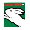 NRL Rabbitohs Throw Rug, one Size, Green/White, 1, Piece