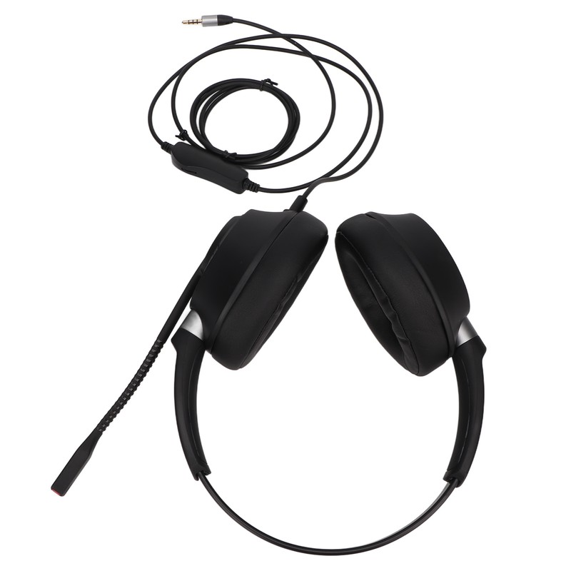 Binaural Customer Service Headset ENC Noise Reduction 3.5mm Communication Headset