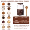 Large Glass Coffee Storage Jar with Lids Spoon Thicken Glass