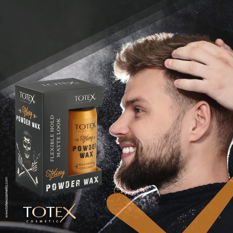 Totex Hair Styling Texturising Matte Powder Wax 20g & Wide