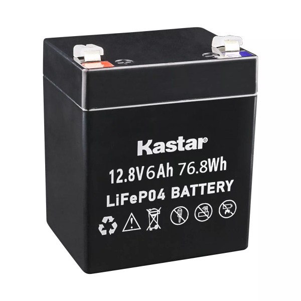 Kastar 2000 Cycles 12V 6Ah Rechargeable LiFePO4 Lithium Iron Phosphate