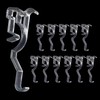 Rierdge Valance Clips 2.5” 12 Pcs Clear Plastic Window Blind