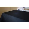 Weavric Rectangle Tablecloth, 72 X 120 Inches, Washable Reusable Black