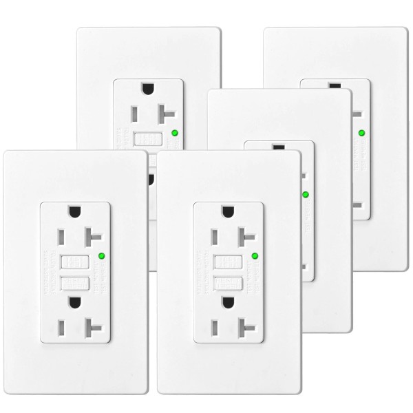 smo 20 Amp GFCI Receptacle Outlet LED Indicator Ground Fault
