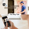 SYMYNELEC 5GHz/2.4GHz Light Bulb Security Camera Outdoor Waterproof 2.5K, Dual-Band