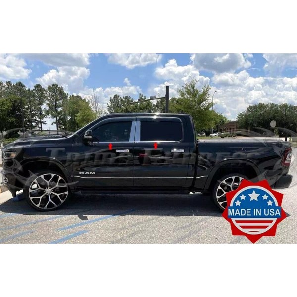 Trims Express For: 2019-2025 Dodge Ram 1500 Crew Cab Window