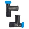 Pair Exhaust Manifold 90 Degree Fitting Drain Plug Elbow Replace