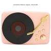 Bluetooth Speaker Stereo USB Charging Retro Turntable Design Portable Mini